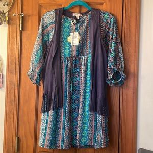 Kids girls boho dress